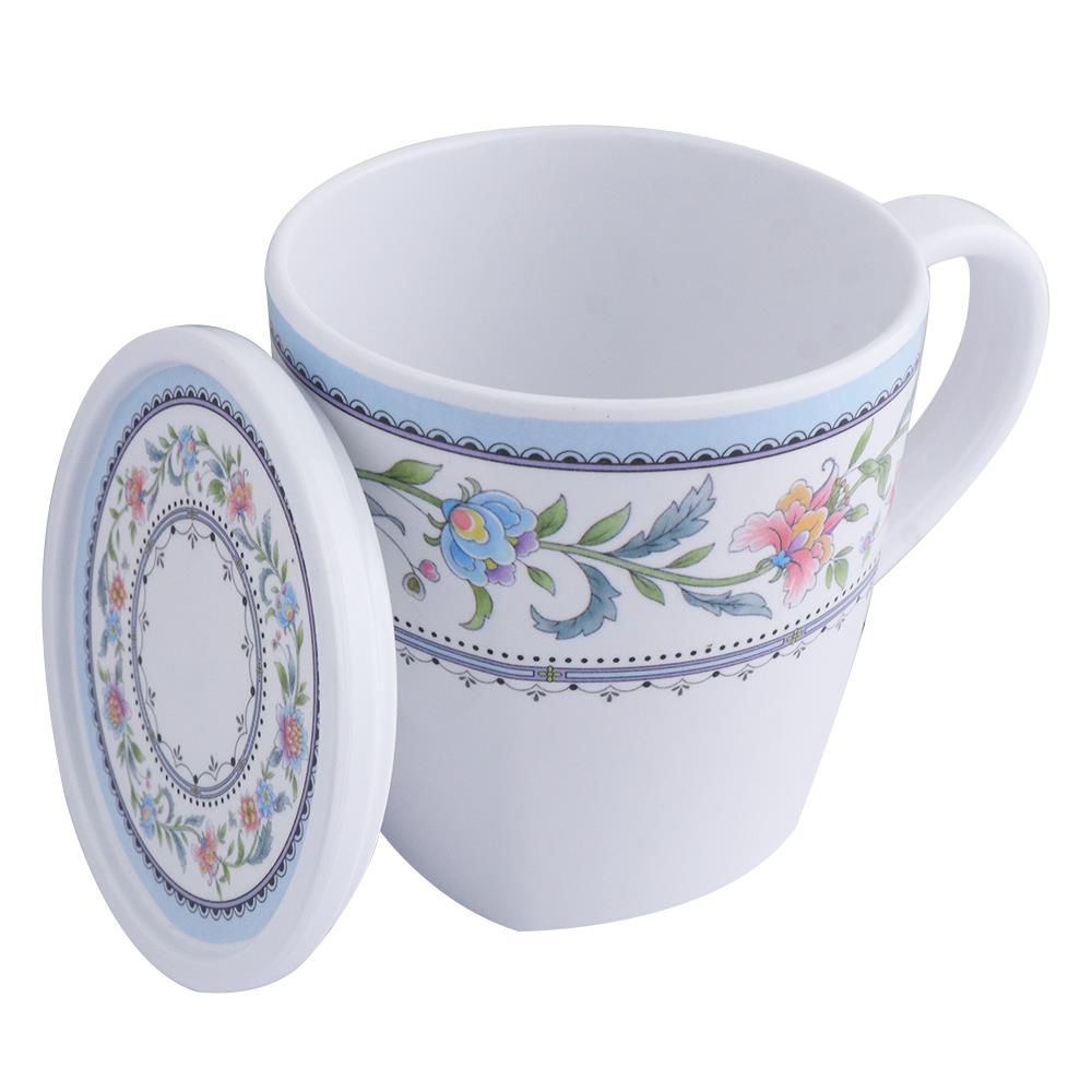 ถ้วยหู+ฝาเมลามีน 400ml SUPERWARE ANGIE