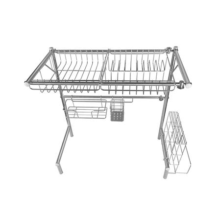 ชั้นวางจานสเตนเลสคร่อมซิงค์ปรับขนาดได้ KECH_2