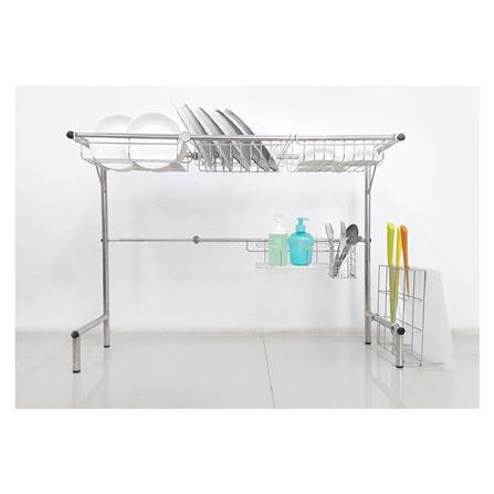 ชั้นวางจานสเตนเลสคร่อมซิงค์ปรับขนาดได้ KECH_3