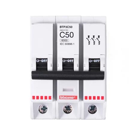 เซอร์กิตเบรกเกอร์ 3 โพล 3 เฟส BTICINO BTP3C50 50 แอมป์_0