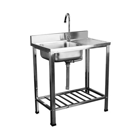 ซิงค์ขาตั้ง 1หลุม 1ที่พัก PARNO NK7546C สเตนเลส_1