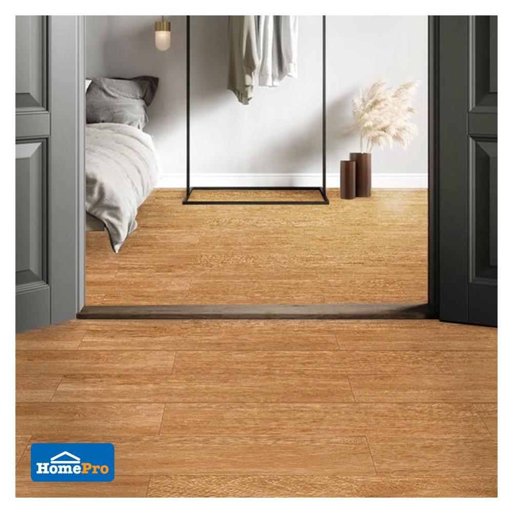 กระเบื้องพื้นพอร์ซเลน 15x60 ซม. VIGLACERA มิเนรัลไลน์ บราวน์ 1.08M2