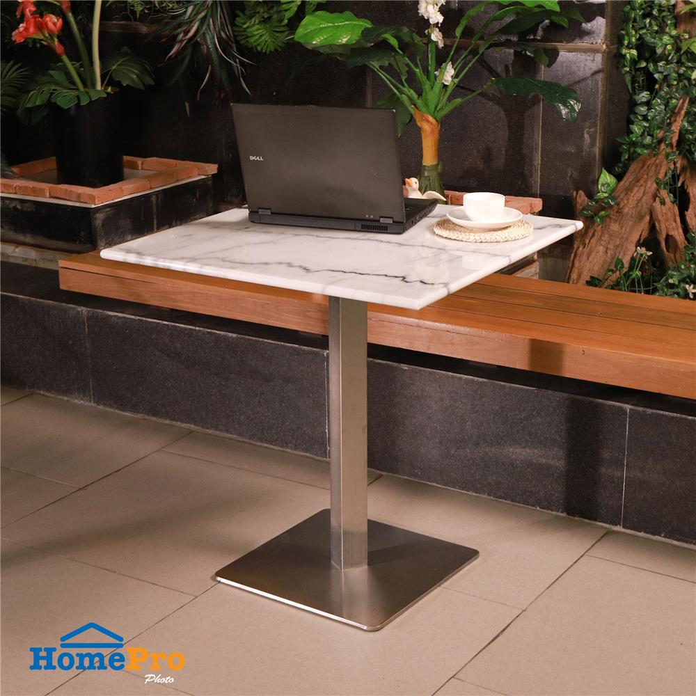 โต๊ะสนามหินอ่อนเหลี่ยม SPRING MARBLE MSL สีขาว