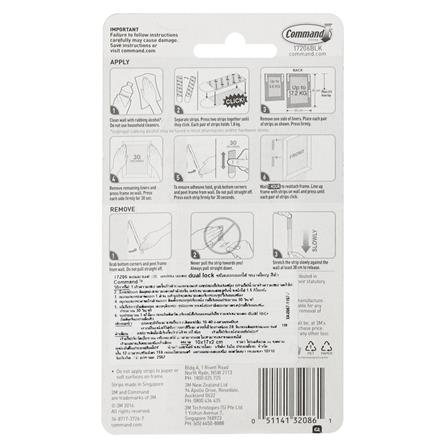 เทปหนามเตยติดกรอบรูปยาว 3M คอมมานด์ 8ชิ้น_2