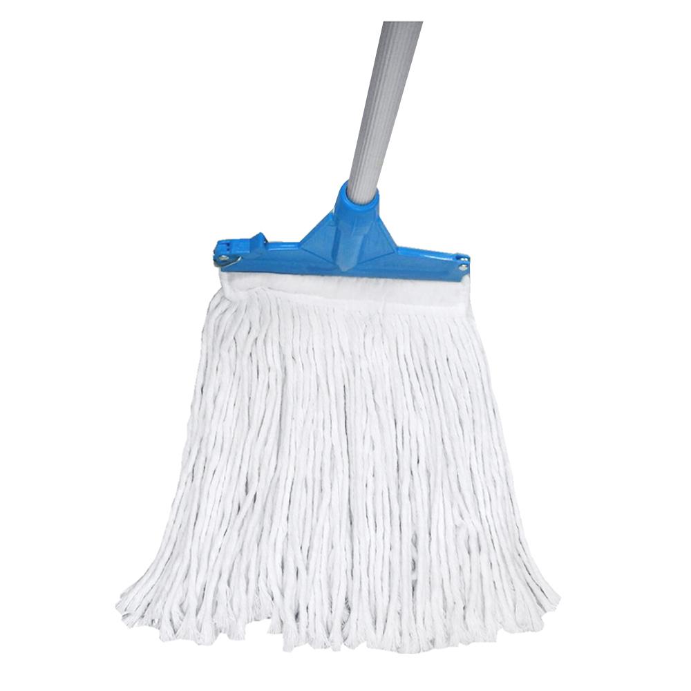 ไม้ม็อบคอตตอน POWER GREEN 10 นิ้ว สีฟ้า