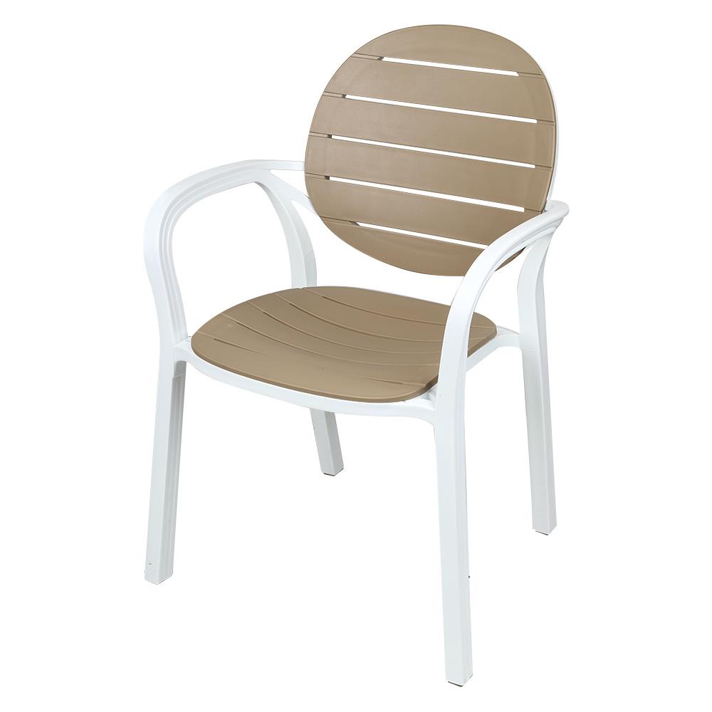 เก้าอี้พลาสติก SPRING VINEKO สีน้ำตาลอ่อน