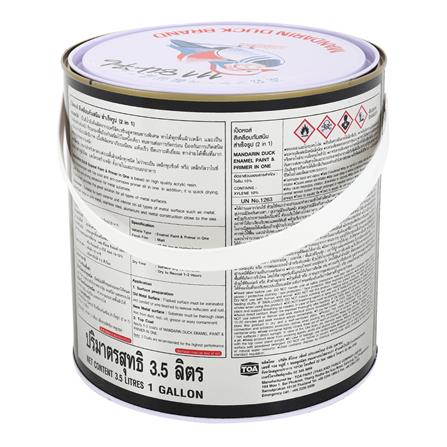 สีเคลือบกันสนิม TOA เป็ดหงส์ 2 IN 1 สีดำ M818 1 แกลลอน_1