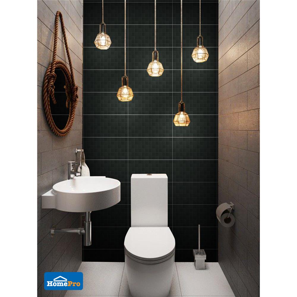 กระเบื้องผนัง 8x16 นิ้ว COTTO มิลค์ ดำ PM 1M2