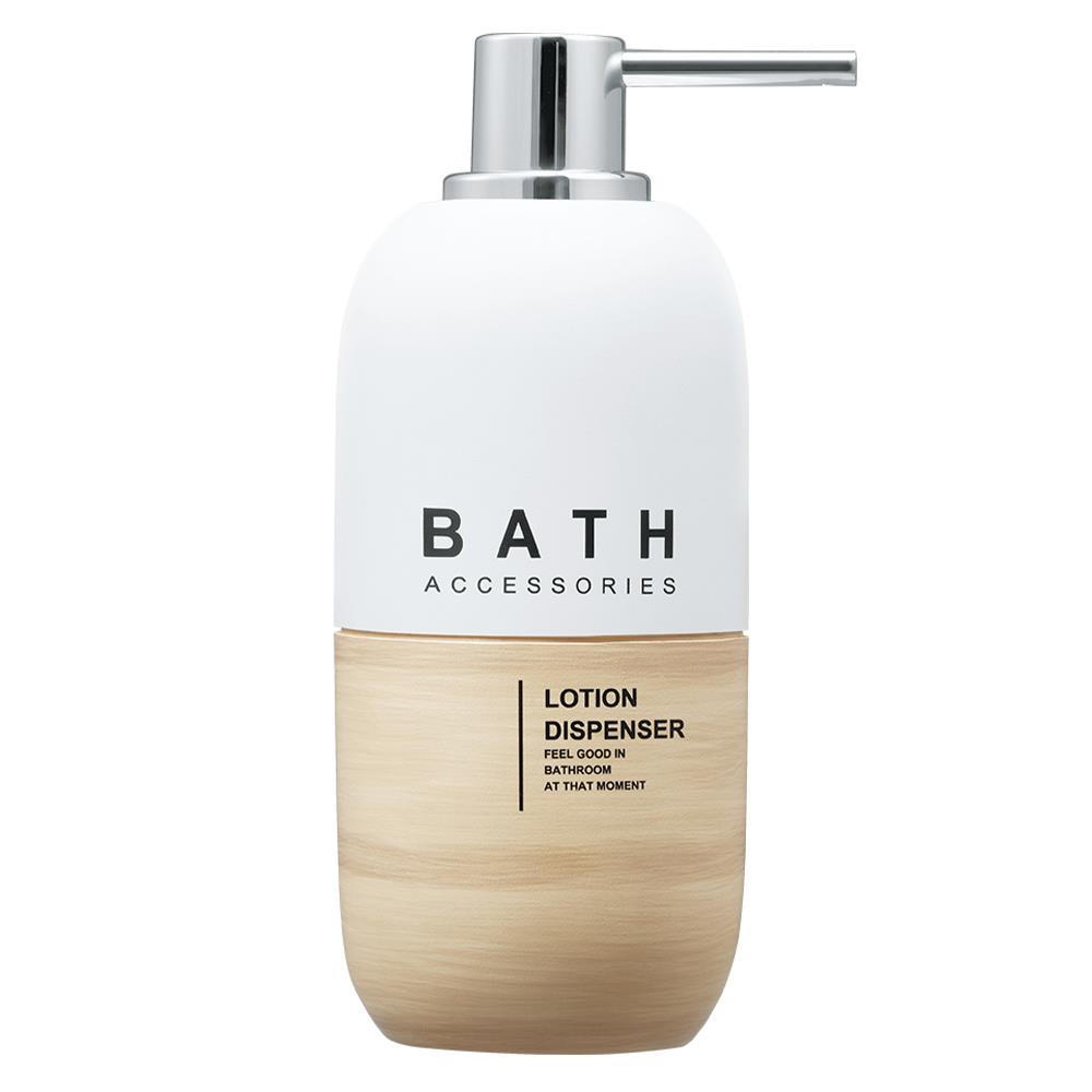 กระปุกสบู่เรซิ่น-พลาสติก MOYA PL-8103-WOOD