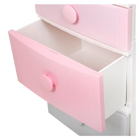 ตู้ลิ้นชัก 4 ชั้น มีล้อ STACKO 56x45x105 ซม. หลากสี_2