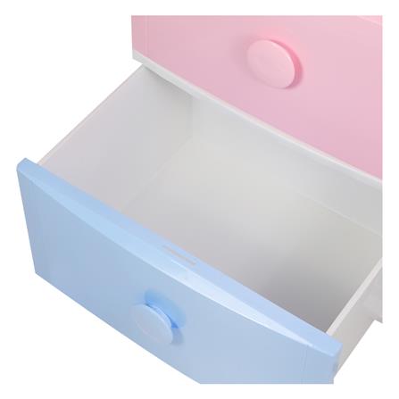 ตู้ลิ้นชัก 4 ชั้น มีล้อ STACKO C15 56x45x125 ซม. สีพาสเทล_5