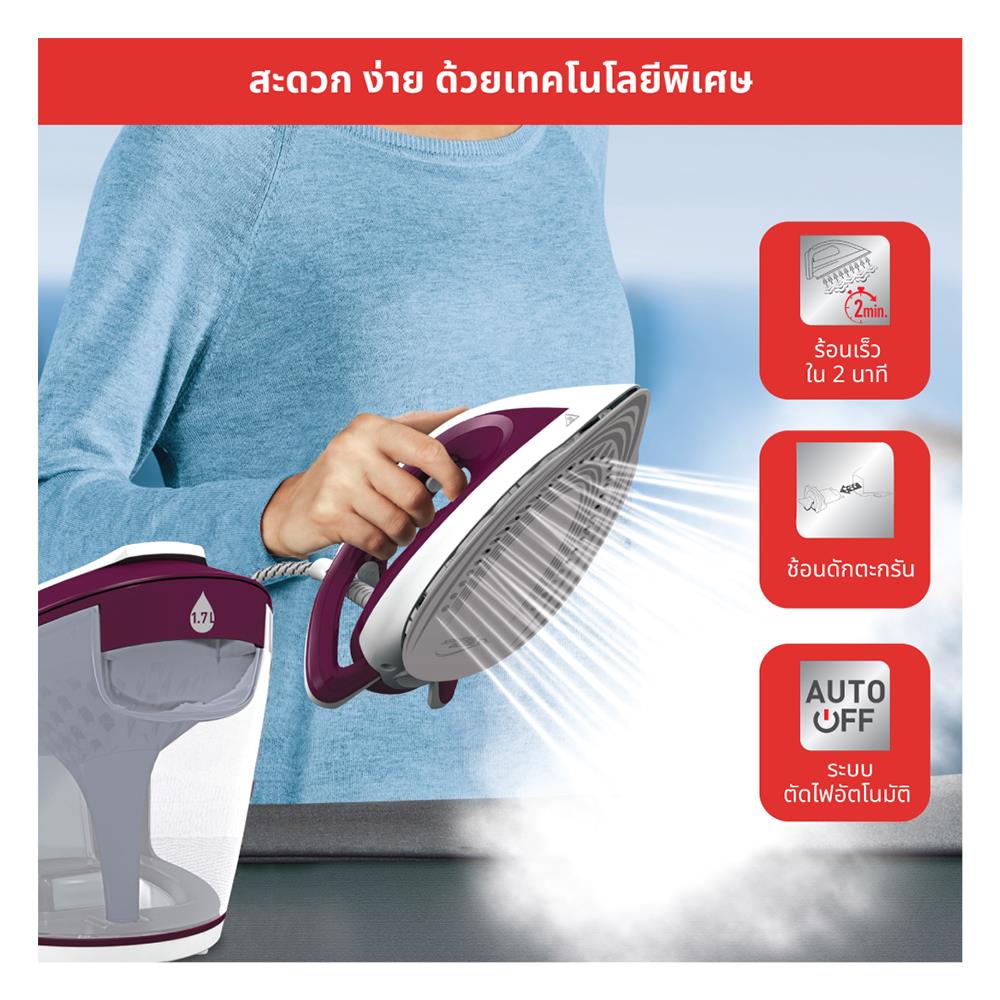 เตารีดแรงดันไอน้ำ TEFAL SV7120 1.7 ลิตร