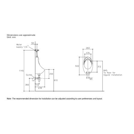 โถปัสสาวะชาย KARAT K-23982X-ET-WK สีขาว_1