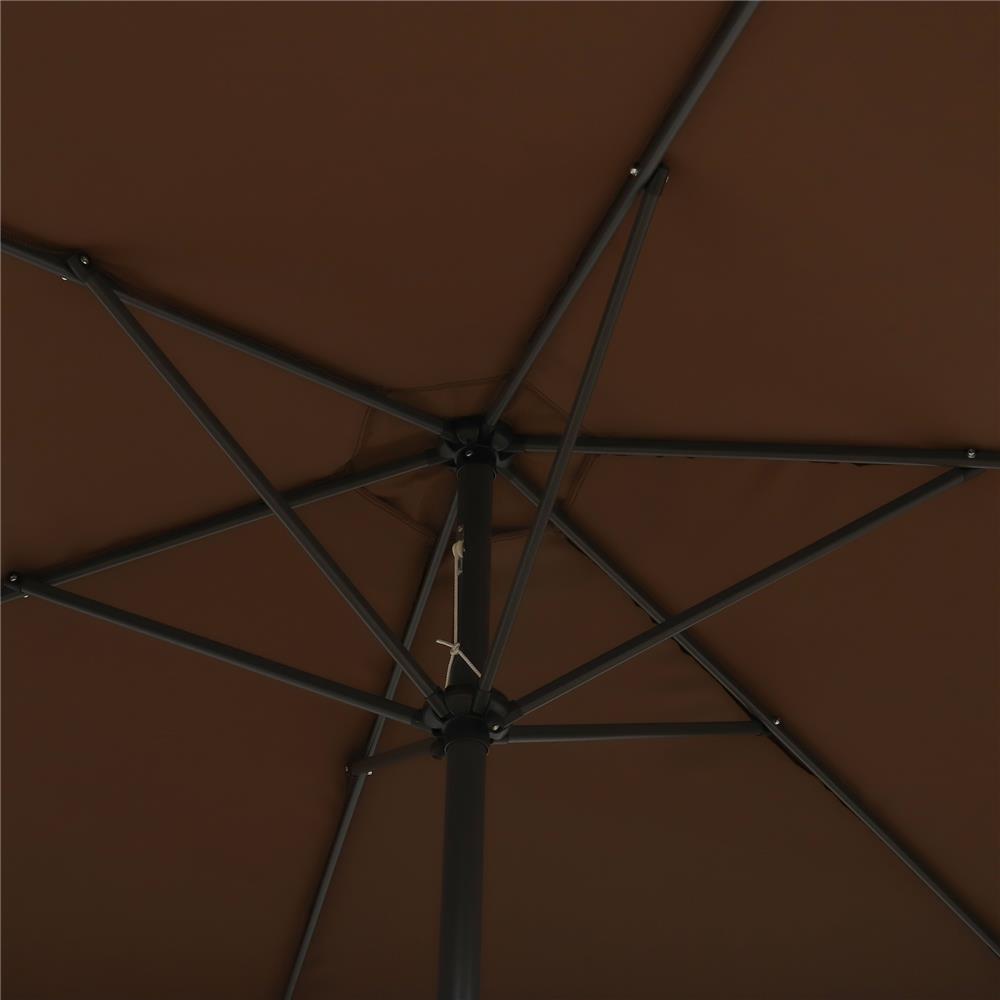 ร่มสนามกลม ME LIVING MIKA 3X3 ม. สีน้ำตาล
