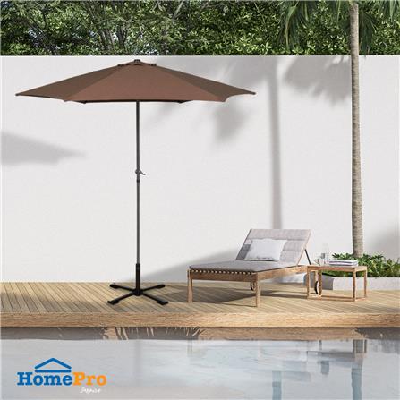 ร่มสนามกลม ME LIVING MIKA 3X3 ม. สีน้ำตาล_7