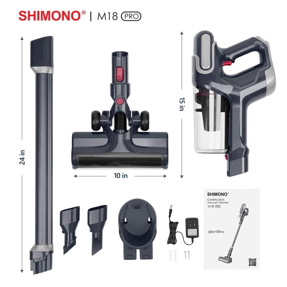 เครื่องดูดฝุ่นแบบด้าม SHIMONO M 18 PRO