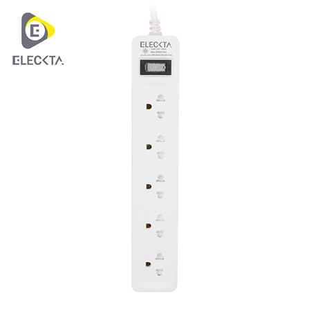 รางปลั๊กไฟ 5 ช่อง 1 สวิตช์ ELECKTA ET515M 5 ม._0