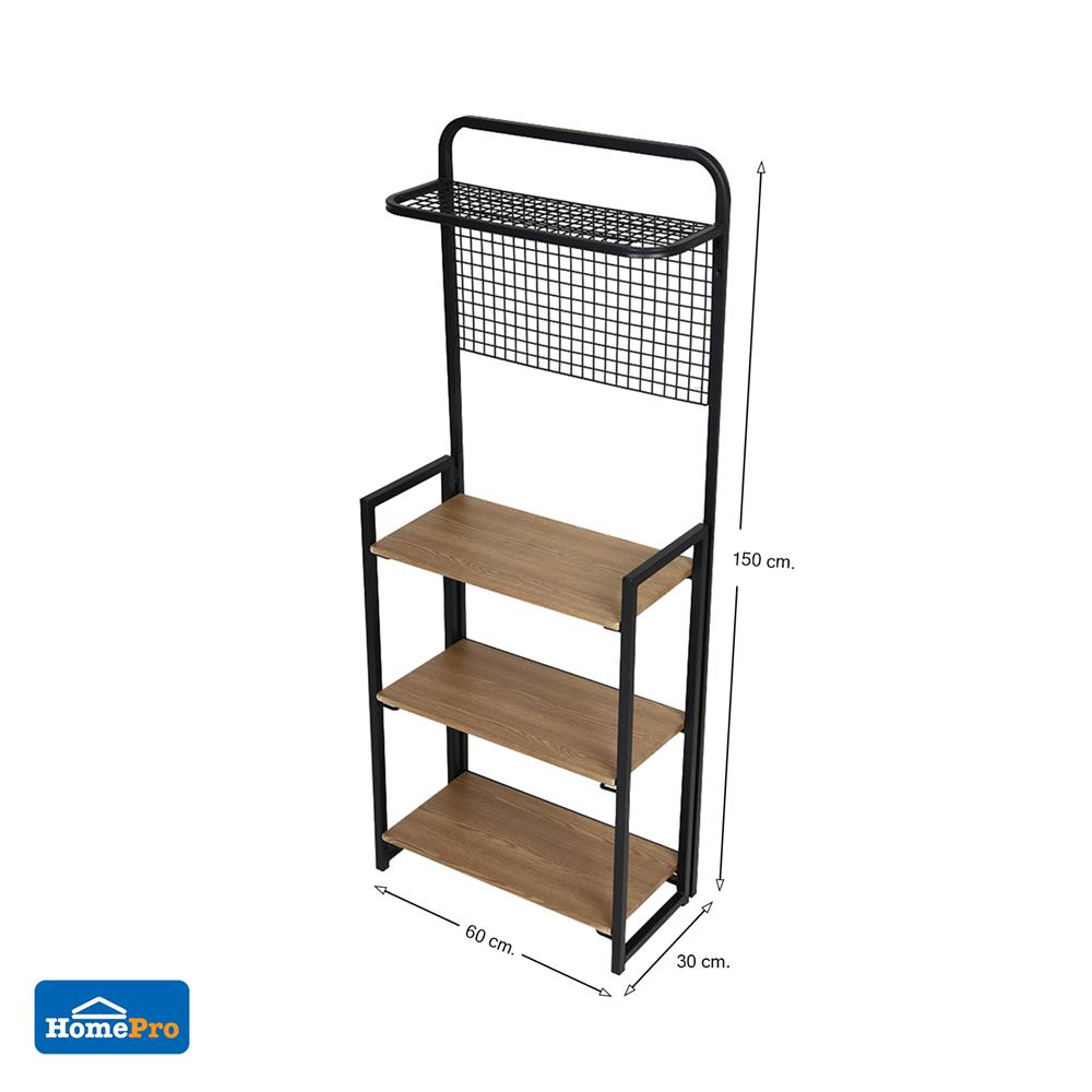 ชั้นวางของ FURDINI RUPERT สีโอ๊คเข้ม