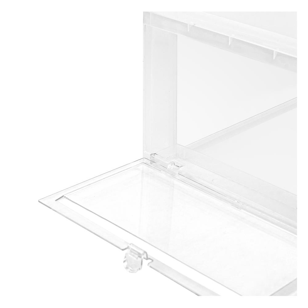 กล่องรองเท้าฝาหน้า STACKO 28X35X17 ซม. สีใส