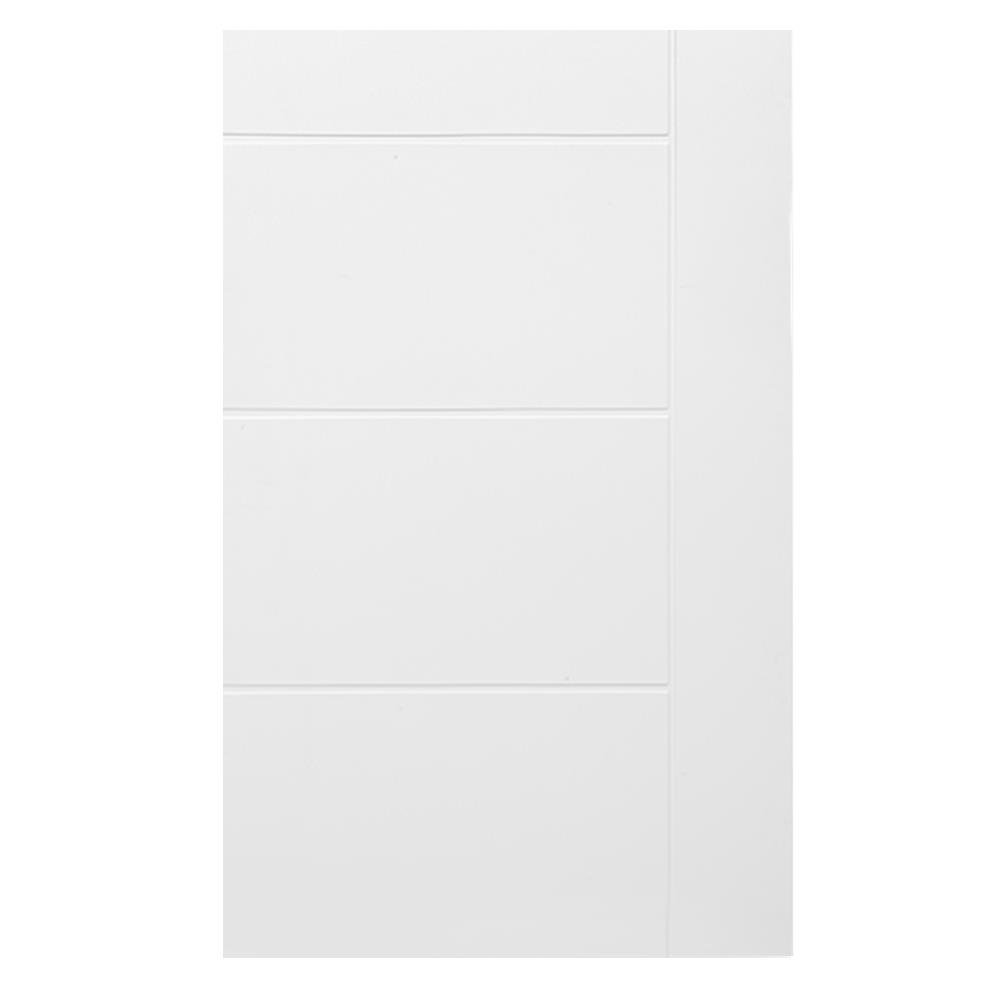 ประตูภายนอก UPVC AZLE MD6 VACUMM 80X200 ซม. สีขาว เจาะลูกบิด