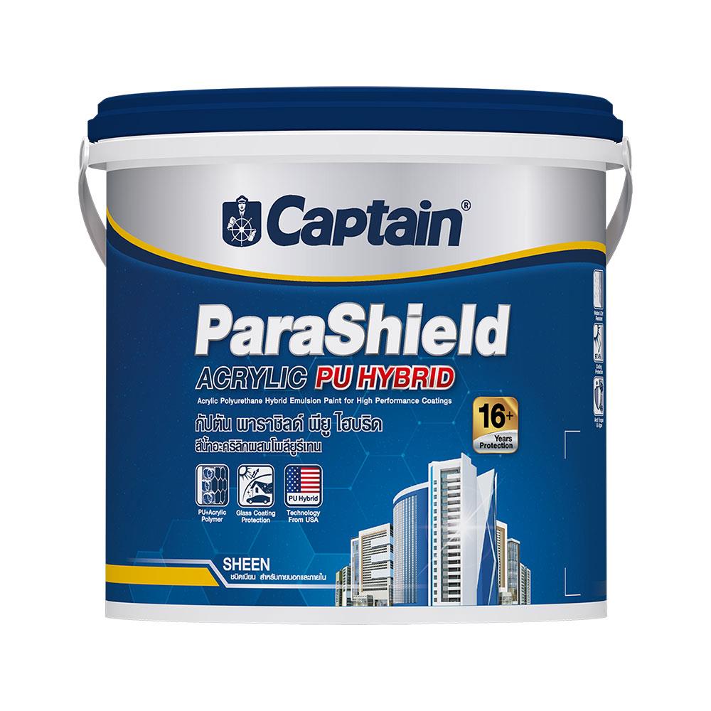 สีน้ำทาภายนอก ชนิดเนียน Parashield PU Hybrid BASE C SH สีขาว 1 แกลลอน