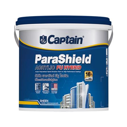 สีน้ำทาภายนอก ชนิดเนียน PARASHIELD PU HYBRID BASE A สีขาว 1 แกลลอน