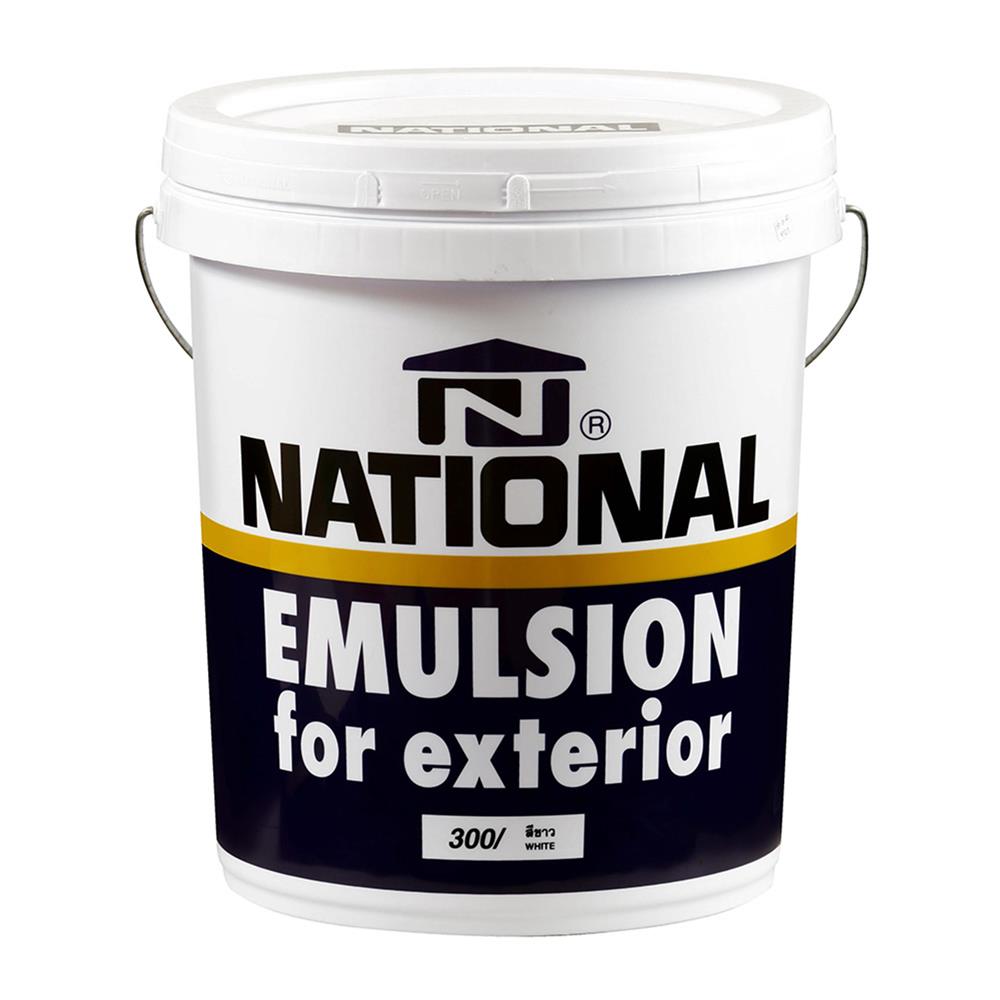 สีน้ำทาภายนอก DELTA NATIONAL 300 สีขาว ด้าน 5 แกลลอน
