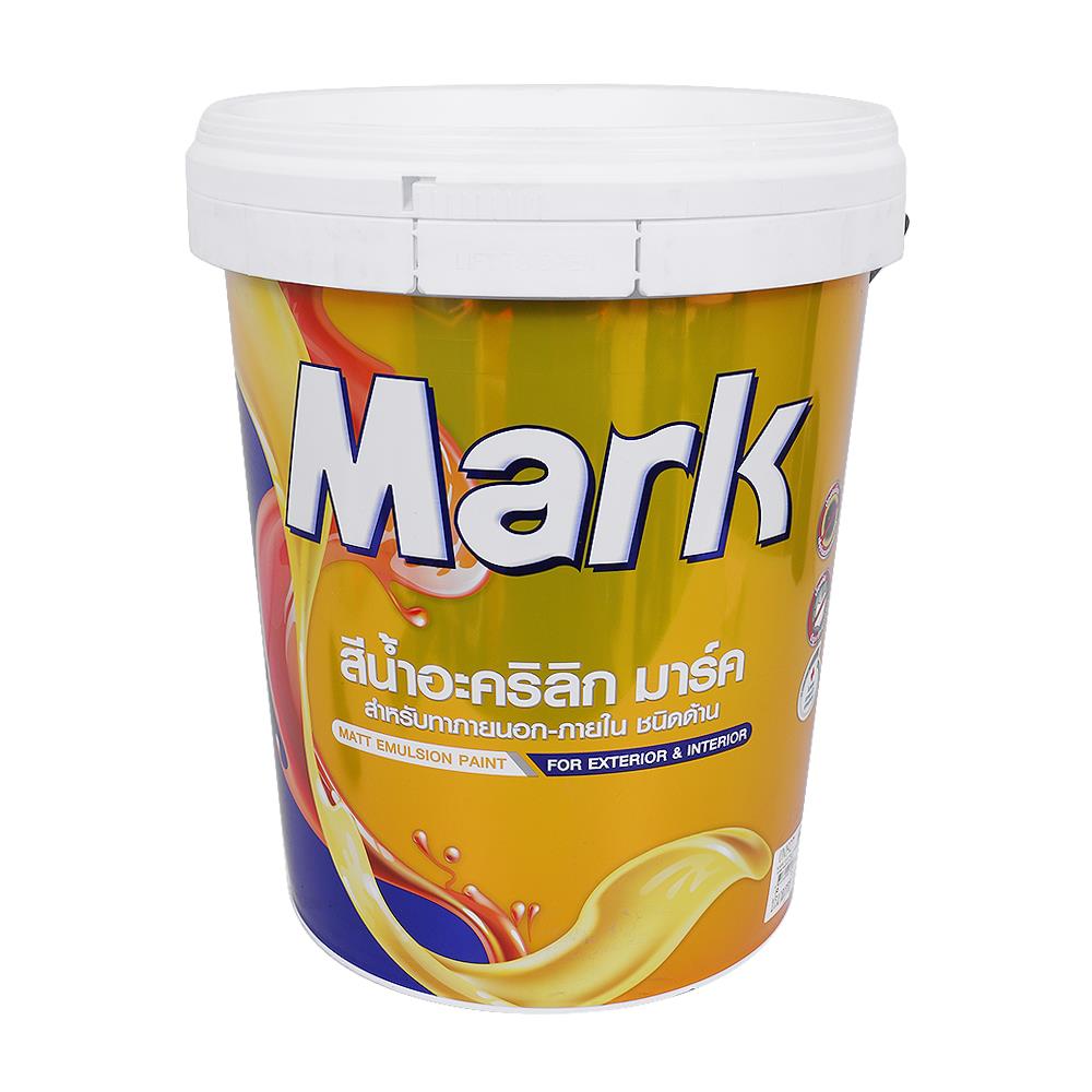 สีน้ำทาภายนอก CAPTAIN MARK #927 สีขาวชมพู 5 แกลลอน