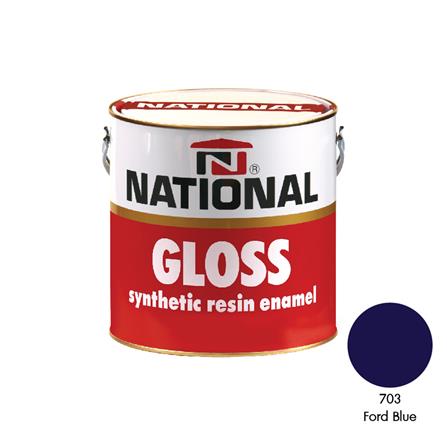 สีน้ำมันเคลือบเงา DELTA NATIONAL #703 สีน้ำเงิน 1 แกลลอน_0