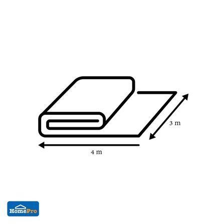 ผ้าใบซุปเปอร์ SPRING 3X4 ม. สีเขียวขี้ม้า_3