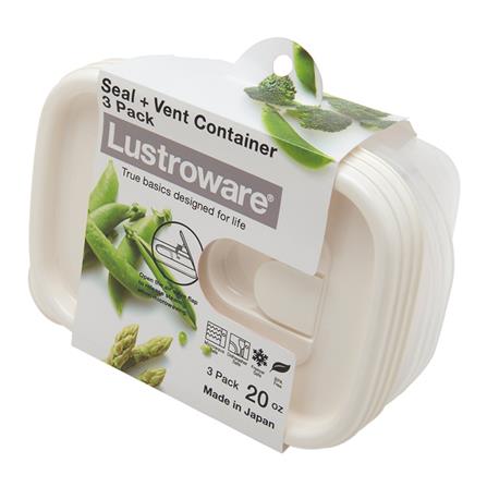 ชุดกล่องอาหาร 0.61 ลิตร LUSTROWARE A-041MA แพ็ค 3_1
