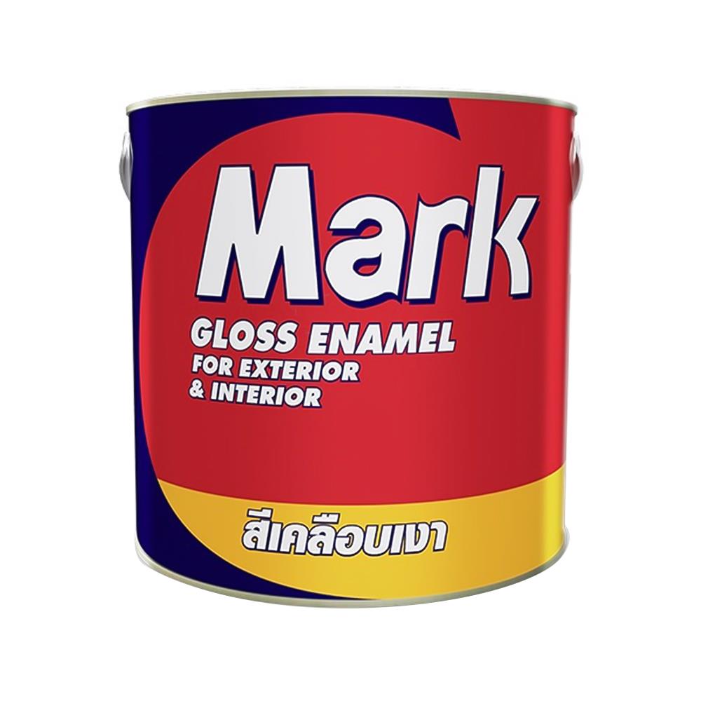 สีเคลือบเงา CAPTAIN MARK สีเงิน #M800 สีเงิน 1/4 แกลลอน