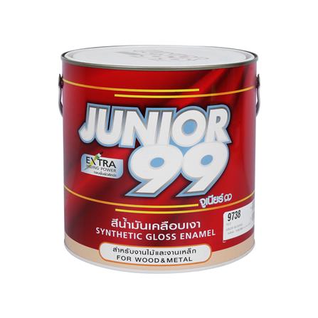 สีน้ำมันเคลืบเงา NIPPON PAINT JUNIOR 99 #9738 สีแดง 1 แกลลอน_0