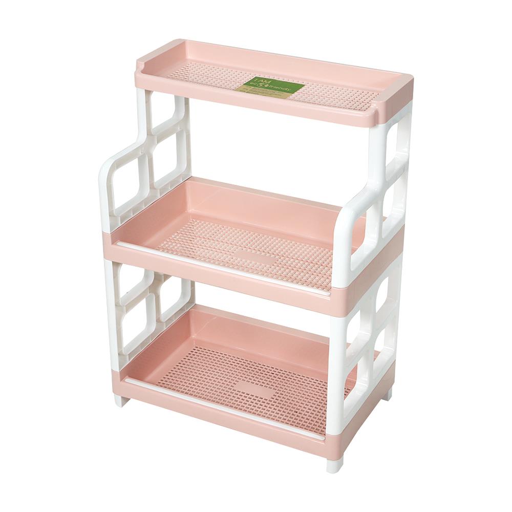 ชั้นวางอเนกประสงค์ 2 ชั้น+ชั้นลอย API ECO ชมพู