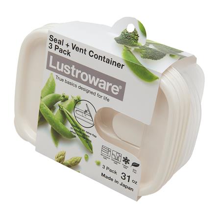 ชุดกล่องอาหาร 0.94 ลิตร LUSTROWARE A-042MA 3 ชิ้น_1