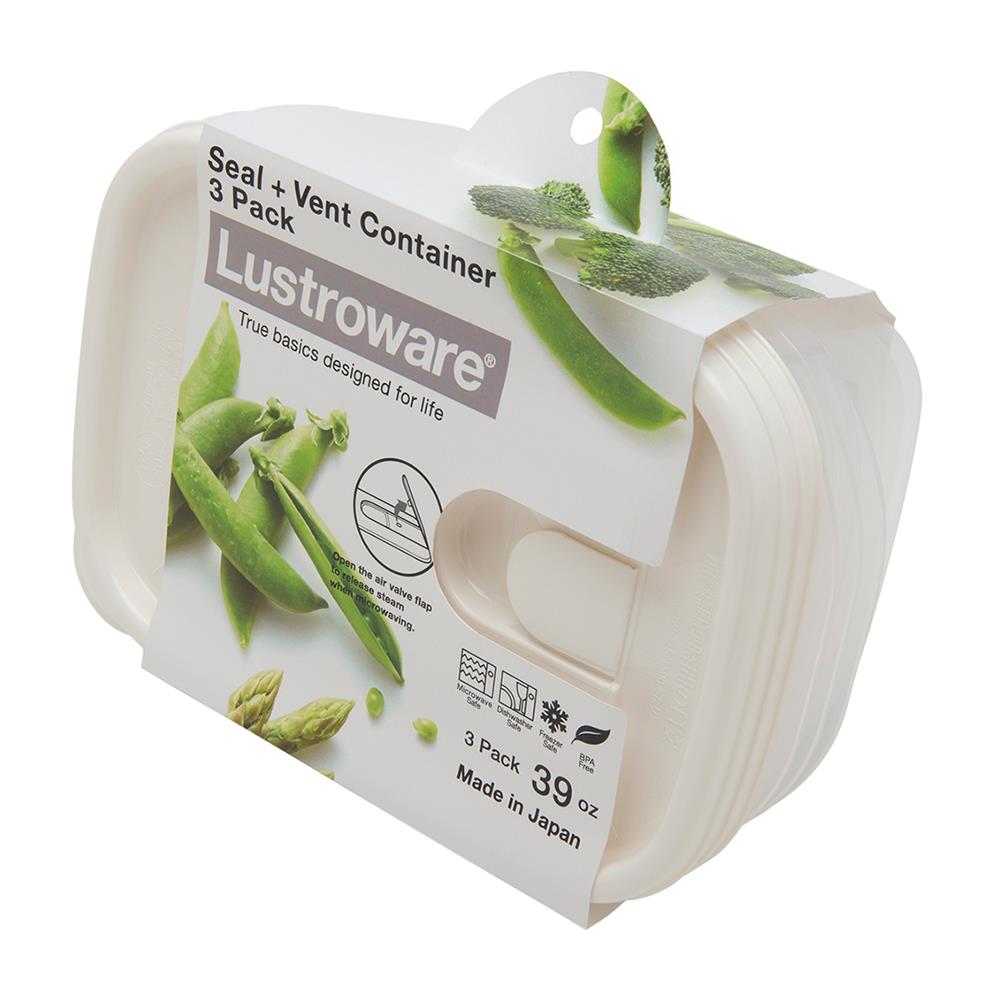 ชุดกล่องอาหาร 1.15 ลิตร LUSTROWARE A-043MA 3 ชิ้น