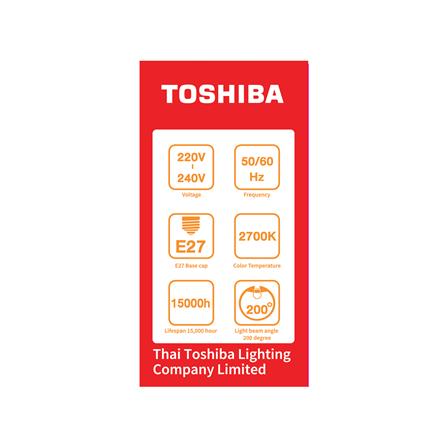 หลอดไฟ LED TOSHIBA A45 G7 4 วัตต์ WARM WHITE E27_2
