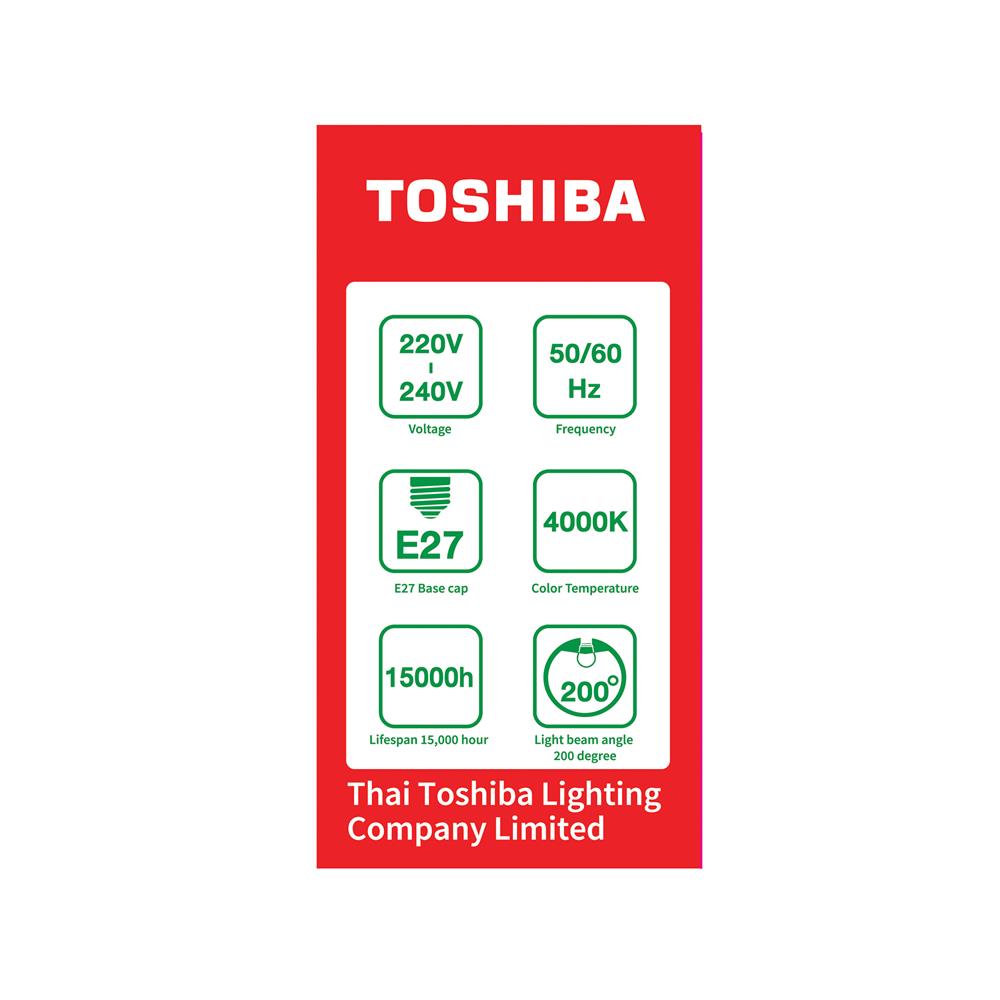 หลอด LED TOSHIBA A45 G7 4 วัตต์ COOL WHITE E27