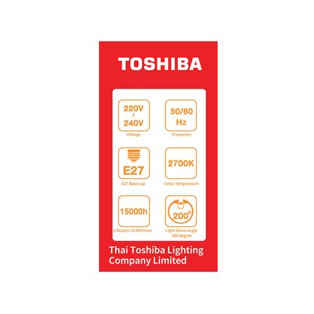 หลอด LED TOSHIBA A60 G7 7 วัตต์ WARM WHITE E27_2