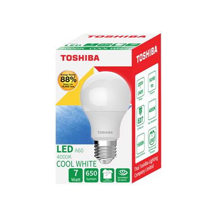 หลอด LED TOSHIBA A60 G7 7 วัตต์ COOL WHITE E27_5