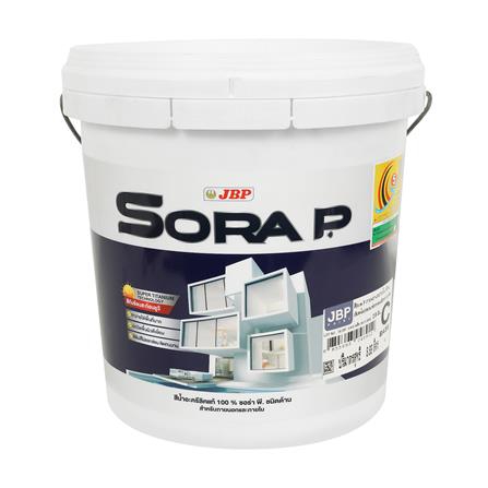 สีน้ำทาภายนอก ชนิดด้าน JBP SORA P BASE C สีขาว 2.5 แกลลอน_0