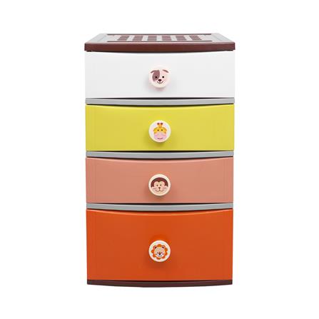 ตู้ลิ้นชัก 4 ชั้น ME LIVING B56 ซาฟารี 56X45X99 ซม. หลากสี_1