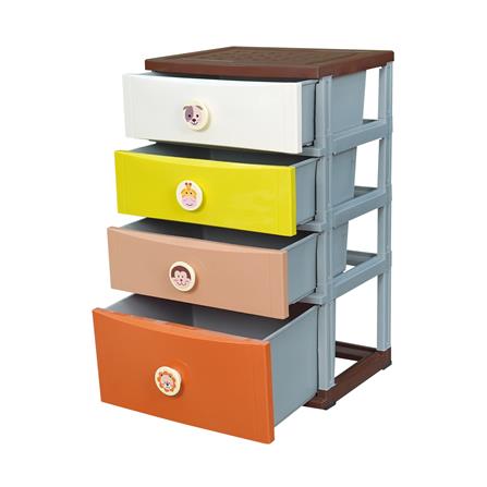 ตู้ลิ้นชัก 4 ชั้น ME LIVING B56 ซาฟารี 56X45X99 ซม. หลากสี_2