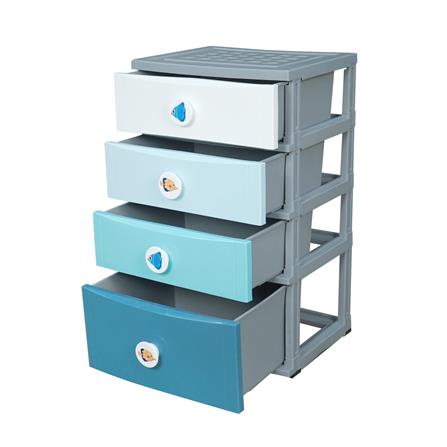 ตู้ลิ้นชัก 4 ชั้น ME LIVING B56 โอเชี่ยน 56X45X99 ซม. สีฟ้า_2