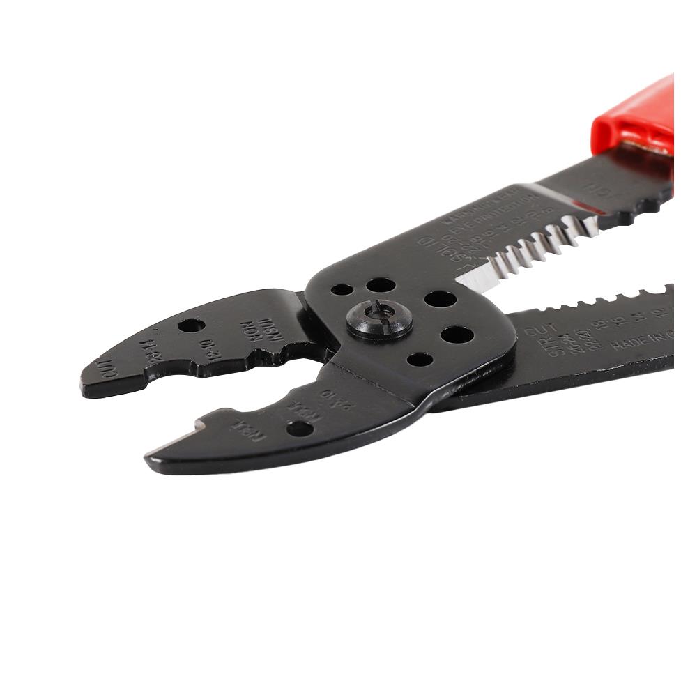 คีมย้ำหางปลาและปอกสายไฟ JE TECH WS-8 8 นิ้ว