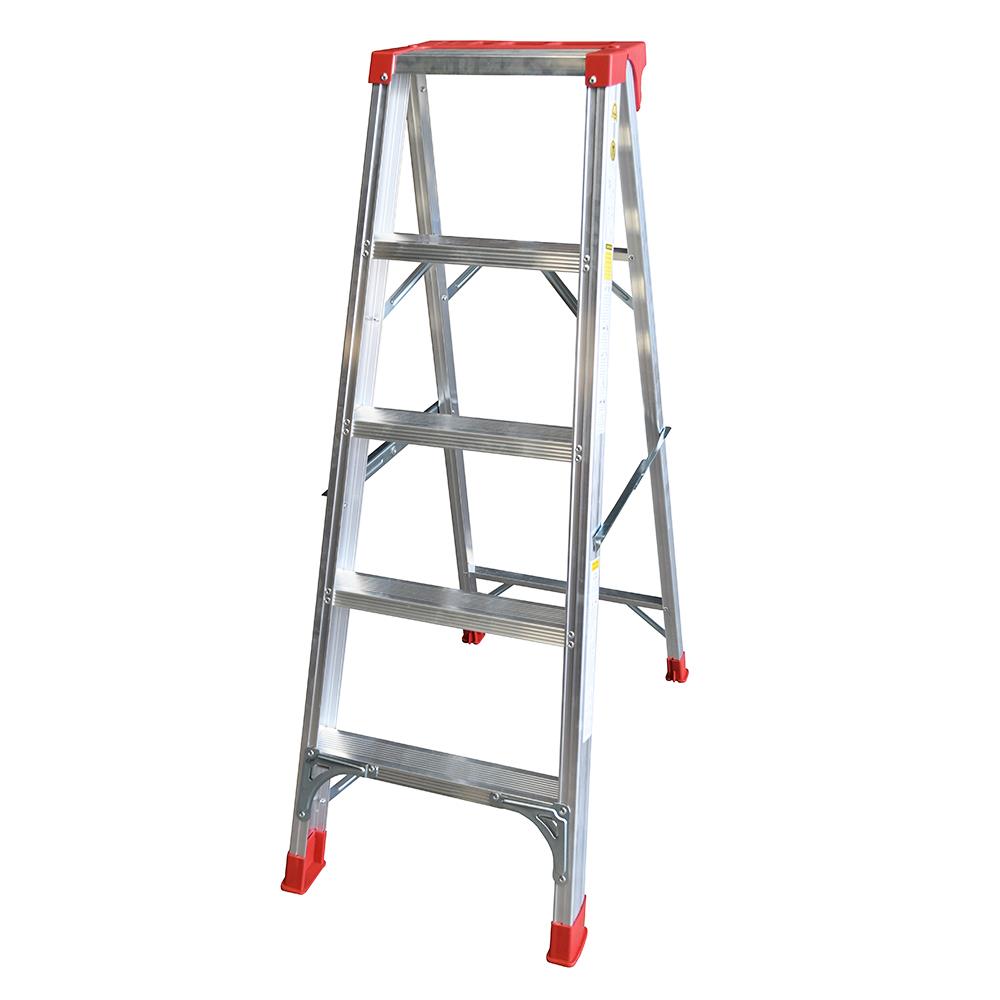 บันไดอะลูมิเนียมรุ่นสมาร์ทมีถาด SANKI 5 ขั้น