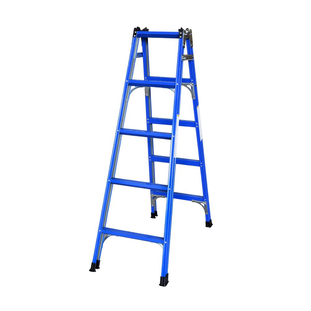 บันไดอะลูมิเนียม ทรง A-I SANKI 5 ขั้น สีน้ำเงิน