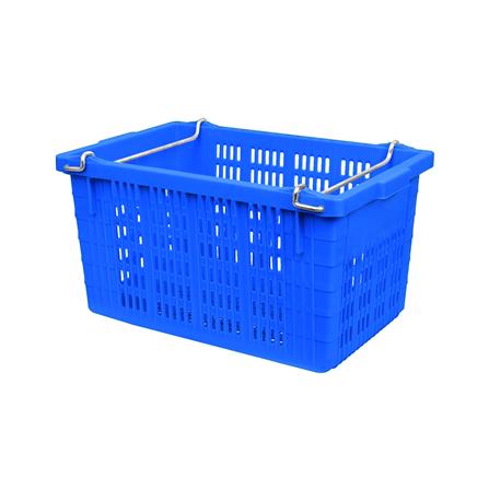 ลังผลไม้โปร่ง BASKET 33x53.5x31.5 ซม. สีน้ำเงิน