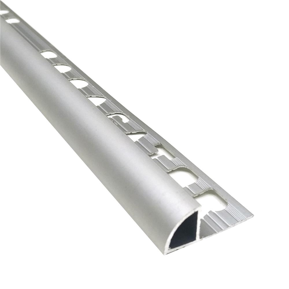 คิ้วอะลูมิเนียมแบบโค้ง เกเตอร์ 12 มม. 2.1 ม. สีอะลูมิเนียม