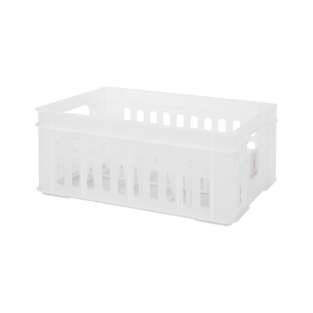 ลังแก้ว BASKET NNH 121 23.3x31x13.5 ซม. สีขาว